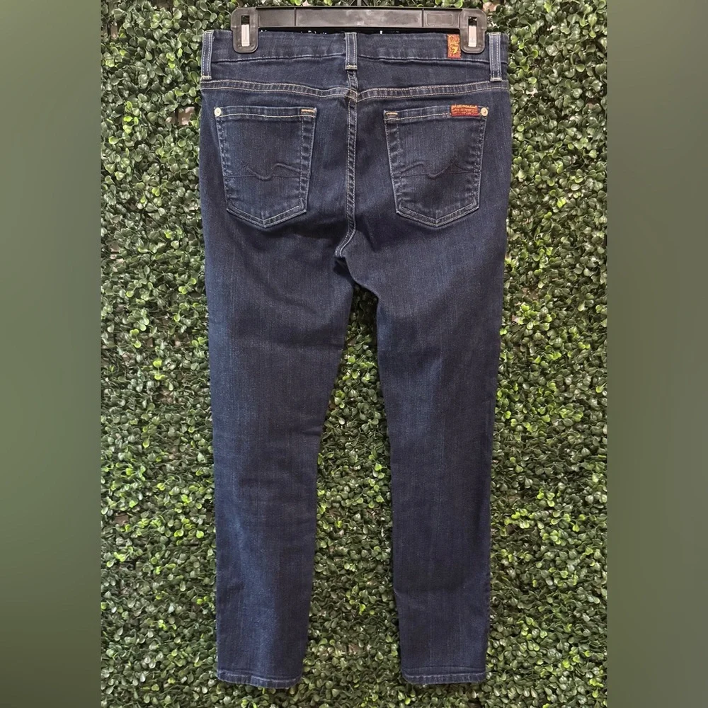 MADEWELL 7 KIMMIE CROP JEANS IN DARK RINSE INDIGO - Picture 5 of 12